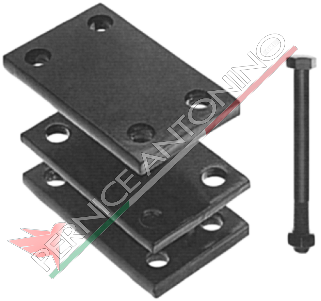 Complete clamp for square spring