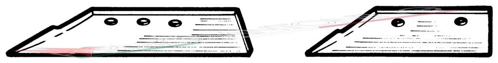 SILICON STEEL SHARES for NARDI perforated and painted chisel-share implements