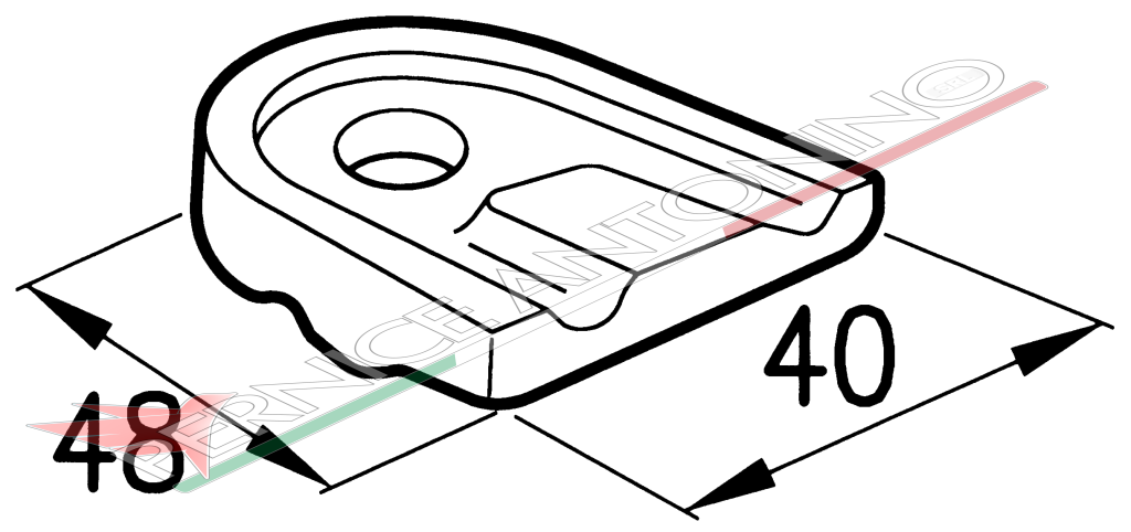 Standard tine holder for rotary rakes