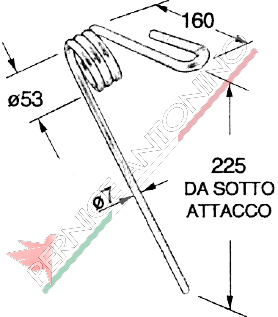 Standard front tine for seed drill - various manufacturers