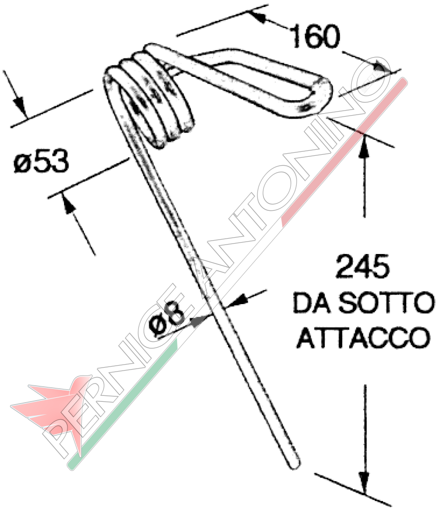 Front tine for seed drill - various manufacturers