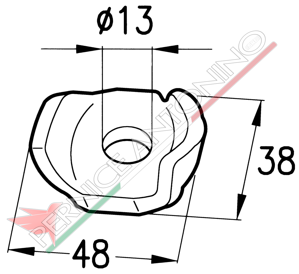 Standard tine holder for rotary rakes and spreader GALFRÈ