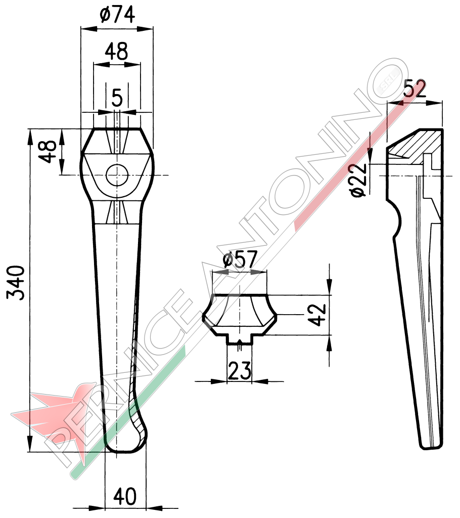 Dente per erpici rotativi - Standard