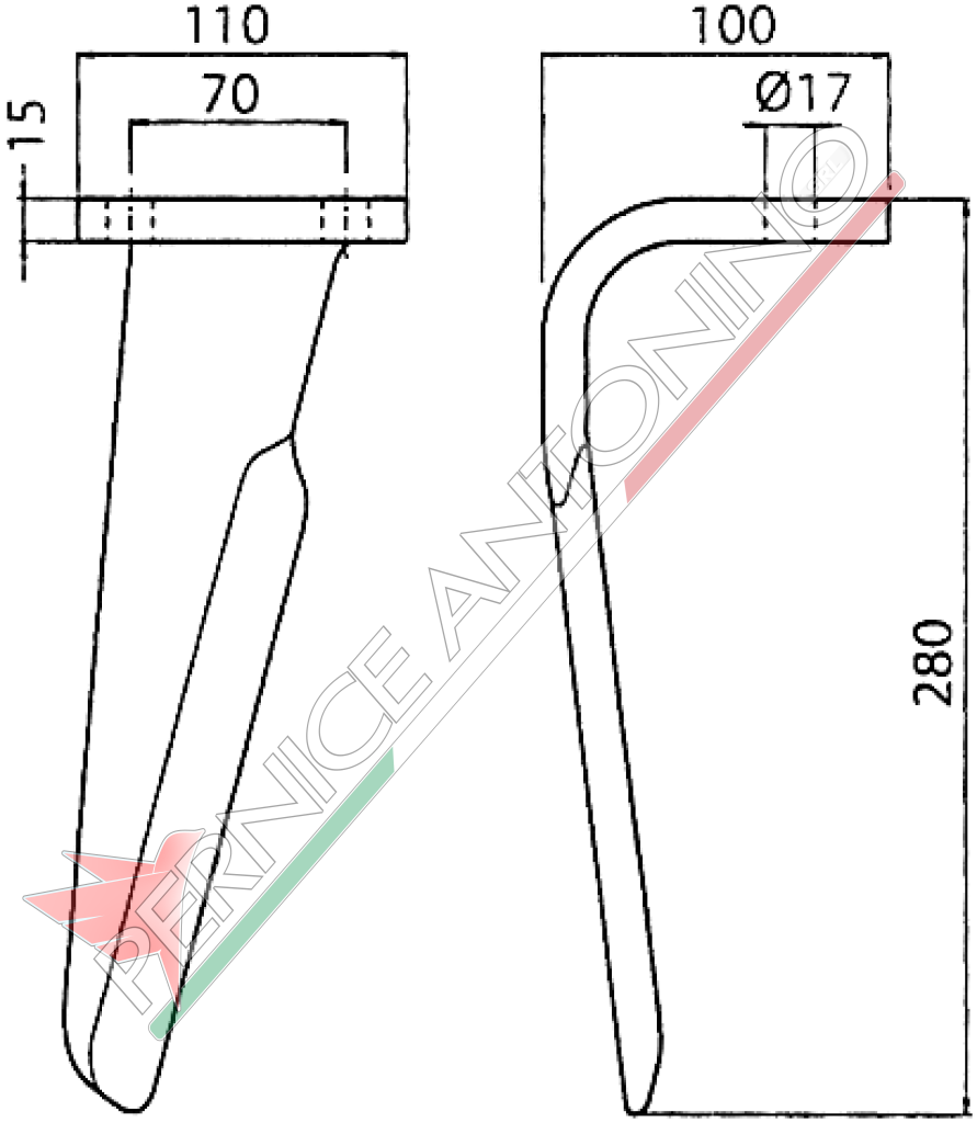 Dente per erpici rotativi - BIG