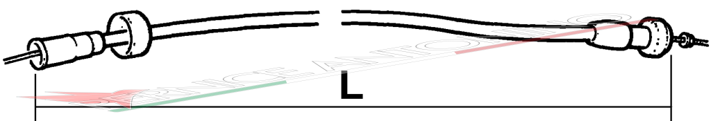 Revolution counter transmission cable