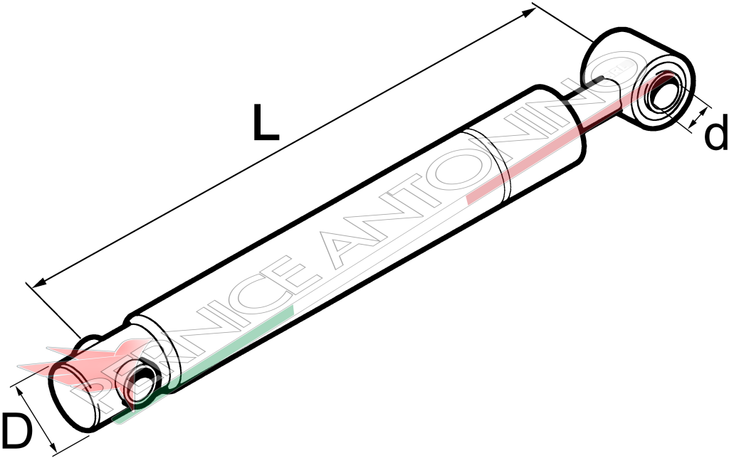 Ammortizzatore per molleggio sedile