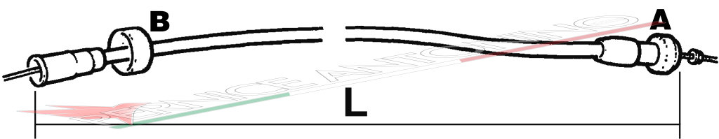 Revolution counter transmission cable