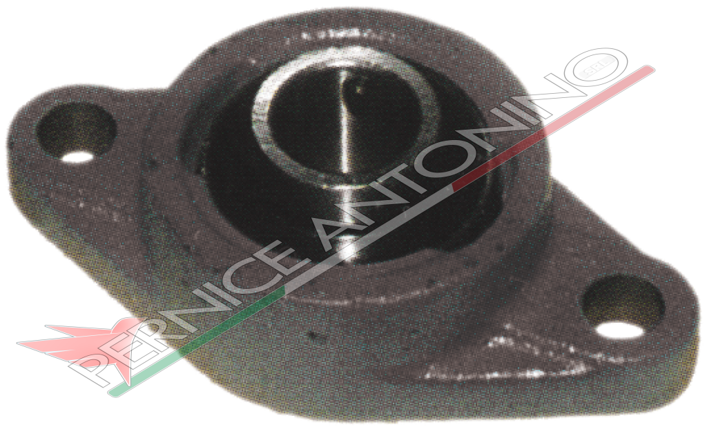 Selfaligning bearing support with flange