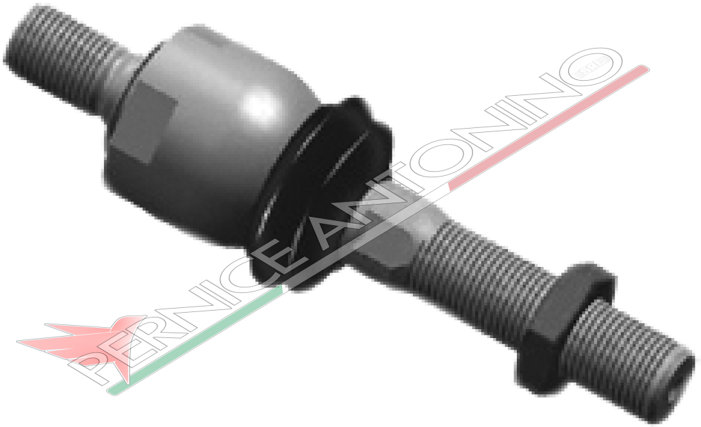 Axial spherical joint with collar