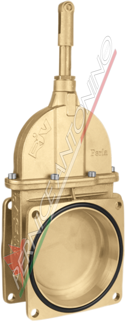 Stem gate valve with two flanges - RIV10