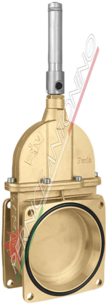 Stem gate valve with two flanges and hydraulic double-effect cylinder - RIV14