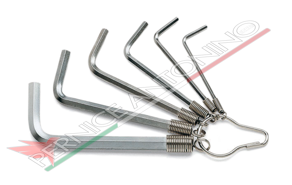 Set of 6 offset key wrenches