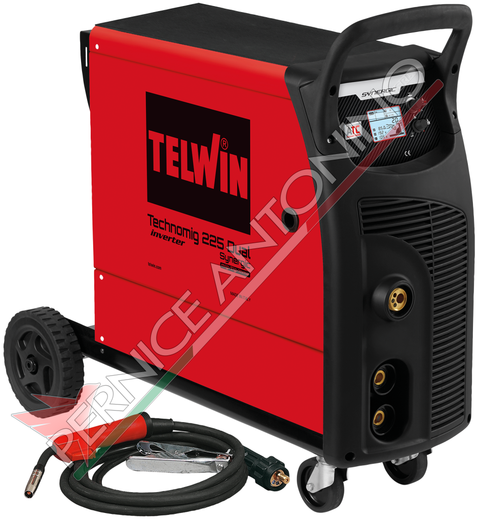 MIG-MAG/FLUX/BRAZING/MMA/TIG DC-LIFT inverter welding machine - TECHNOMIG 225 DUAL SYNERGIC