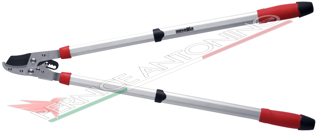 Troncarami telescopico a cricchetto con taglio a battente