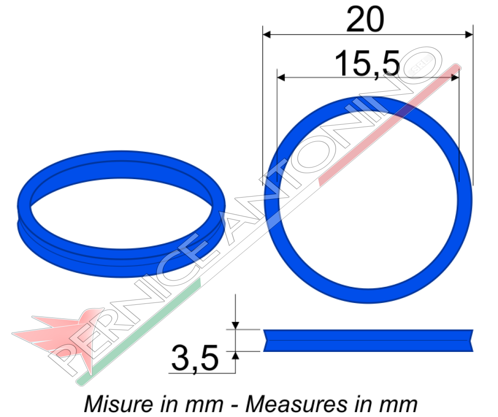 Guarnizione innesto maschio per piastra multifaster