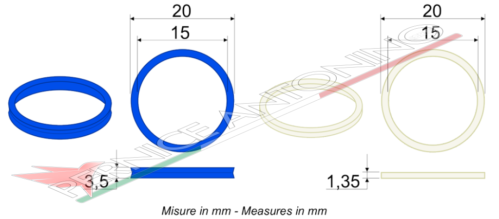 Gasket for male coupling