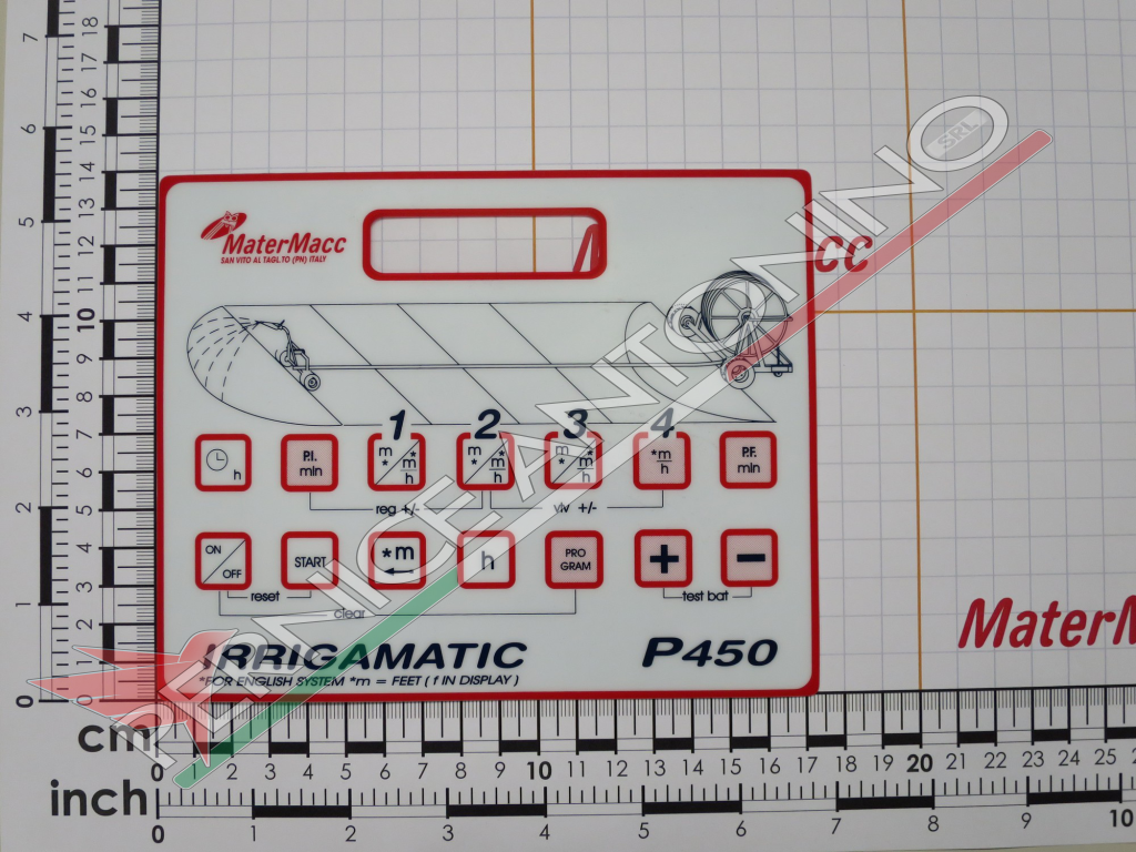 tastiera IRRIMATIC P450