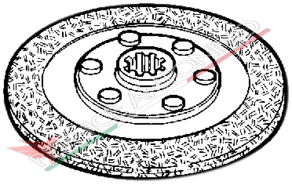 Rigid sintered clutch plate 120x90x3.515x12EV 8 grooves