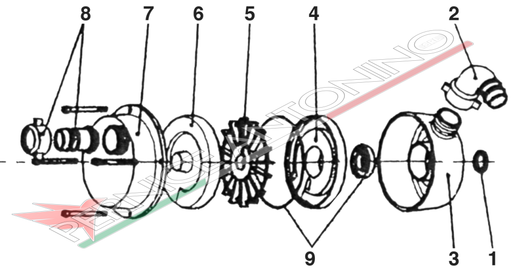 Front internal part