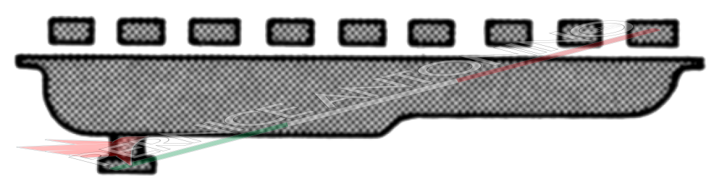 SET OF OIL SUMP GASKETS