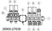 Collettore scarico terminale per 463001H