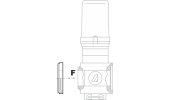 Closed flange for 463/863 series valves