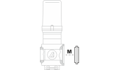 Adapter M/M for 463/863 series valves