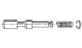 Yoke pin for PTO shafts