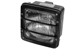 Square front headlamp with 3 lights