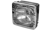 Square front headlamp with 3 lights