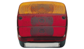 Rear light with license plate light