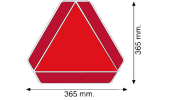 ALUMINIUM TRIANGLE FOR SLOW VEHICLES. CONFORMS TO REGULATION 