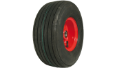 RIBBED TYRED WHEELS WITH BEARINGS