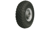 TYRED WHEELS WITH NYLON WHEEL RIM