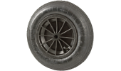 WHEEL FOR WHEELBARROW WITH NYLON RIM - RIBBED TYRE