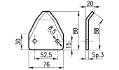 BLADES FOR MIXING MACHINES