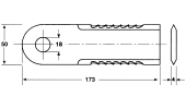 Coltello per trinciapaglia dentato