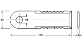 Coltello per trinciapaglia dentato