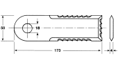 Coltello per trinciapaglia dentato