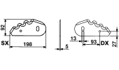 BLADES FOR MIXING-HORIZONTAL