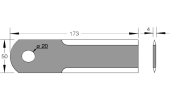 Coltello per trinciapaglia