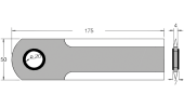 Mower blade for forage cutting