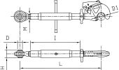 Top link with automatic hook