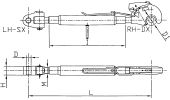 Top link with hook and cross joint