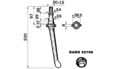 Tine for power harrows - Conical