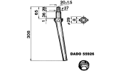 Dente per erpici rotativi - Conico