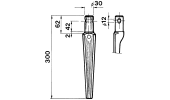 Dente per erpici rotativi - RC