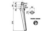 Dente per erpici rotativi - Conico pesante