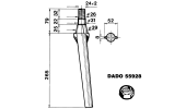 Dente per erpici rotativi - Conico