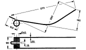 Rotary swather spring